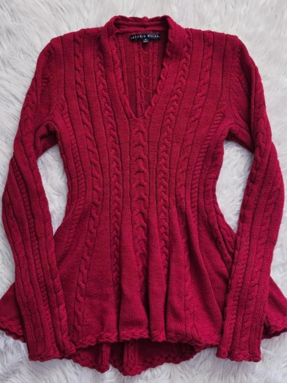 ANTONIO MELANI Cable Knit Top